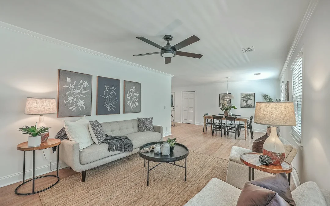 Sophisticated Neutral Living Space Renovation