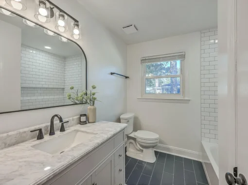 Contemporary Bathroom Suite with Mixed Textures Contemporary Bathroom Suite with Mixed Textures